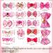 30PCS Pink Dog Hair Bows with Rubber Bands - Cute Hair Bowknots for Female Dogs - Grooming Accessories - Buy Online on GoSupps.com
