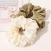 Ivyu Silk Oversize Scrunchies for Women - Set of 4 | Soft Big Satin Hair Ties | Elastic Ponytail Hair Bands | Great Gift for Girls - Buy Online on GoSupps.com