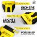 Manson's Professional Ceranium Field Scraper - Reliable Kitchen & Household Tool with Soft Touch Handle - 6-Part Replacement Blades Set - International Shipping Available - Buy Online on GoSupps.com