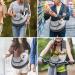 Shop Cuby Pet Application Sling for Small Dogs & Cats - Safe Adjustable Breathable Travel Carrier | Gray (L 27 x W 8 x H 30 cm) - Buy Online on GoSupps.com