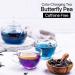 Blue Tea - Butterfly Pea Flower Pyramid Tea Bags | Natural Food Coloring for Iced Tea, Cocktails & Mocktails | Clitoria Flower Herbal Tea in PET Jar - Buy Online on GoSupps.com
