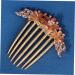 PLAFOPE Opal Comb Small Tooth Comb Floral Hair Clips Styling Hair Clips Barrettes for Thick Hair Wedding Hair Accessories for Brides Hair Combs for Hair Topper Comb Hair Clip Alloy Purple - Buy Online on GoSupps.com