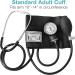 HealthSmart Manual Blood Pressure Monitor Kit with Attached Stethoscope - Standard Cuff Size 10-14 Inches, Black, Adult - Buy Online on GoSupps.com