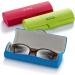 FEFI Sturdy Hardcase Glasses Case - Colorful Blue Linen Look | Durable & Stylish Eyewear Protection - Buy Online on GoSupps.com