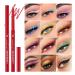 12 Colors Waterproof Eyeliner Set - Matte Eyebrow Pencil Eyeshadow Pen & Lipstick | Durable & Colorful Makeup - Buy Online on GoSupps.com