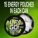 Energy Pouches - Caffeine Pouches with 200mg Natural Caffeine 6 Essential Vitamins & Minerals 0 Calories & Sugar - Strawberry Kiwi Flavor - 15 Pouches Per Can - Buy Online on GoSupps.com