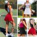 Pleated Tennis Skirt with Pockets | High-Waisted Golf Skort for Women | Athletic Running Activewear - Buy Online on GoSupps.com