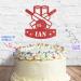 Cakeshop Cake Decoration Pack | Cricket Birthday Theme Premium Double Sided Glitter Card Cake Topper & 25g Party Pack of Cake Sugar Sprinkles | Custom Name & Age Cake Decorations (Red) Prime Glitter Card: Red - Buy Online on GoSupps.com