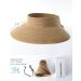 FURTALK Wide Brim Straw Sun Visor Hat for Women - UV UPF Protection - Packable & Roll-Up Design - Pure Khaki - Buy Online on GoSupps.com