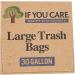 If You Care Large Trash Bags with Drawstring - 30 Gallon, 10 Count - Heavy Duty, Recycled Material for Garbage and Waste - Buy Online on GoSupps.com