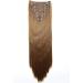 CAISHA by PRETTYSHOP XXL 24 8 Pieces Set Clip In Hair Extensions - Medium Brown #6 - Buy Online on GoSupps.com