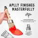 Fineably Chalk Paint Wax Brush Set - 2 Piece Set for Furniture, Dense Natural Bristles, Ergonomic Wood Handles - Ideal for Oil-Based Paints and Shellacs Application - Buy Online on GoSupps.com