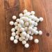 1 Inch White Felt Balls (50 Pack) - Hand Felted Wool Pom Poms for Crafts & Decor - Natural Garland & Party Decorations - Includes Muslin Bag - Buy Online on GoSupps.com