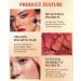 6 Colors Matte Blush Palette with Brush Set Contour Eyeshadow Highlighter Multiuse Makeup Palette for Cheek Long-lasting Waterproof Silky Texture High Pigment Rose Embossed Blusher for Women Gift-02 - Buy Online on GoSupps.com