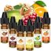Food Flavoring Oil - Concentrated Candy Flavors 6 Liquid Lip Gloss Flavoring Oil Almond Butter Pecan Pistachio Flavor Oil for Baking Cooking Slime Making Drinks Water & Oil Soluble - 0.25 Fl Oz