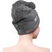American Soft Linen Venus Collection Hair Drying Towel Turban - Quick Dry 2-Pack in Gray | International Shipping Available - Buy Online on GoSupps.com