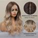 BLONDE UNICORN Ombre Brown to Blonde Synthetic Lace Front Wig for Women - Middle Part, Dark Brown to Light Brown - Buy Online on GoSupps.com