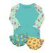 Bambino Mio Revolutionary Reusable Swim Set - 2 Swim Nappies and Rash Top Baby and Toddler Sun Protection UPF40+ Tropical Medium (6-12 Months) Medium (6-12 Months) Tropical