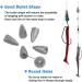 40pcs Bullet Fishing Weights Sinkers Assorted Set for Bass Fishing - Texas Rigs Saltwater Freshwater Tackle - Buy Online on GoSupps.com