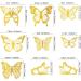Blumomon 36 Pcs Butterfly Cupcake Toppers Butterfly Birthday Cake Toppers Decoration for Birthday Party Baby Shower Wedding Party Wall Decoration Gold/Silver - Buy Online on GoSupps.com