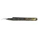 MilleniumHair eyelash tweezers curved for eyelash extension (black-gold)