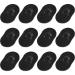 12 Packs Pocket Palm Combs Portable Soft Hair Combs Beard Shampoo Brush Combs Scalp Massage Brush Combs for Men Women Home Travel (Black)