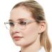 OCCI CHIARI Blue Light Magnifying Reading Glasses for Women 2.75 Anti Computer Glare Eyestrain Spring Hinge Readers(1.0 1.25 1.5 1.75 2.0 2.25 2.5 2.75 3.0 3.5 4.0 5.0 6.0) A-transparent 2.75 x