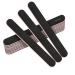 Stadux 12 PCs Professional Nail Files Double Sided Emery Boards 180/240 Grit Fingernail Files for Natural/False Nails Nail Styling Set for Home and Salon Use - Black 180/240 Black