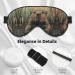 SSIMOO Beaver Print Double-Sided Eye Mask - Soft Light Blocking Sleep Mask for Enhanced Quality Sleep - Black - Buy Online on GoSupps.com
