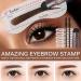 Eyebrow Stamp Stencil Kit - Brow Charm Trio Kit with 10 Reusable Stencils & 2 Brushes (Brunette) - Buy Online on GoSupps.com
