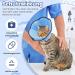 Xialvyu Foldable Protective Cat Collar - Adjustable Soft Blue Recovery Collar for Cats & Small Dogs After Surgery & Injury - Buy Online on GoSupps.com