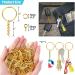 PAXCOO Keychain Rings for Crafts - 100Pcs Gold Split Key Rings, Jump Rings & Screw Eye Pins Kit for Resin Keychain Making - Buy Online on GoSupps.com