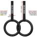 Nordic Lifting Gymnastic Rings and Straps - Heavy Duty for Gymnastics, Crossfit, & Fitness Training - Olympic Home Gym Set with PC Plastic - Black - Buy Online on GoSupps.com