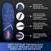 Orthotic Work Insoles | Anti-Fatigue Medium Arch Support | Plantar Fasciitis Relief | Blue Men 11-12.5/Women | Standing All Day Comfort - Buy Online on GoSupps.com
