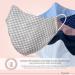 Dance Pattern Washable Cotton Mask for Kids & Adults - 2-Layer with Nose Bracket & Filter Bag - Oeko-Tex Standard 100 - Hahnenfrag Gray M (1 Pack) - Buy Online on GoSupps.com