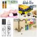 10ml Essential Oil Roller Bottles - Refillable Glass Containers with Patterns for Lip Oils - 10 Pieces - Buy Online on GoSupps.com