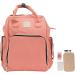 Shanrya Waterproof Multifunction Mummy Backpack - Large Capacity Outdoor Wrapping Bag with 2 Hanging Straps - Pink & Orange - Buy Online on GoSupps.com