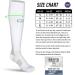 CFA V1 Compression Socks for Men & Women - Ideal for Running Gym Cycling | Sustainable XL White Design - Muscle Recovery & Workouts - Buy Online on GoSupps.com