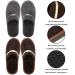 Youeon Men's Spa Slippers - 8 Pairs Non-Slip Disposable Coral Fleece Guest House Slippers - Buy Online on GoSupps.com