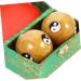 Healeved 10 STK Reusable Yin-Yang Massage Balls | Cloisonn Metal Foot & Hand Exercise Globes for Meditation & Fitness - International Shipping Available - Buy Online on GoSupps.com