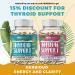 Thyroid Support Supplement for Women - 1069mg Extra Strength with Iodine, Ashwagandha, L-Tyrosine, Zinc, Selenium for Metabolism and Focus - Buy Online on GoSupps.com