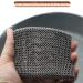 High Density Stainless Steel Chainmail Scrubber with Silicone Lining - Ideal for Cast Iron Skillets, Woks, Pots, and Pans - Black - Buy Online on GoSupps.com
