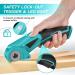 Cordless Electric Scissors Upgraded  Uaoaii 4V Electric Cardboard Box Cutter w/Safety Lock & LED Light  Rechargeable Fabric Cutter Power Rotary Cutters for Carpet Leather Felt  Effortless Blue - Buy Online on GoSupps.com