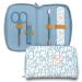 Studio Oh! 5-Piece Nail Grooming Kit - Includes Nail File Scissors Clippers Cuticle Pusher & Portable Zippered Case - Perfect for Travel Home & Office Use - Puppy Pile