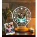 Personalized 3D Photo Gift Lamp - Custom LED Round Lamp with UV Print for Dad - Buy Online on GoSupps.com