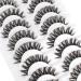 Glowing Win 3D False Eyelashes - Russian Strip D Curl Lashes | 10 Pairs Reusable Mink Lashes | Fluffy Fake Eyelashes - Buy Online on GoSupps.com