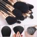 OMANIAC 12Pcs Makeup Brushes Set - Professional, Comfortable & Easy to Use for Eyeshadow, Blush, Powder, Foundation - Rose Gold & Black with Holder - Buy Online on GoSupps.com