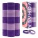 Vohala 100PCS Purple Hair Ties for Women Girls  Seamless Thick Black Hair Band  Elastic Hair Ties No Damage Ponytail Holder (100pcs 4.5cm purple)