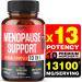 agobi Menopause Support for Women Health 13100 Mg - 10in1 with Dong Quai Lemon Balm Red Clover & More Herbs - Balance Body Mood & Immune Support - 120 Capsules for 2 Months
