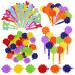 76 Pieces Self Hinge Hair Barrettes Plastic Hair Barrettes Hair Clip Pins Cartoon Design Hairpin Colorful Cute Hair Barrette Hair Clip Flower Bow Hair Barrettes for Girls (Random Color)
